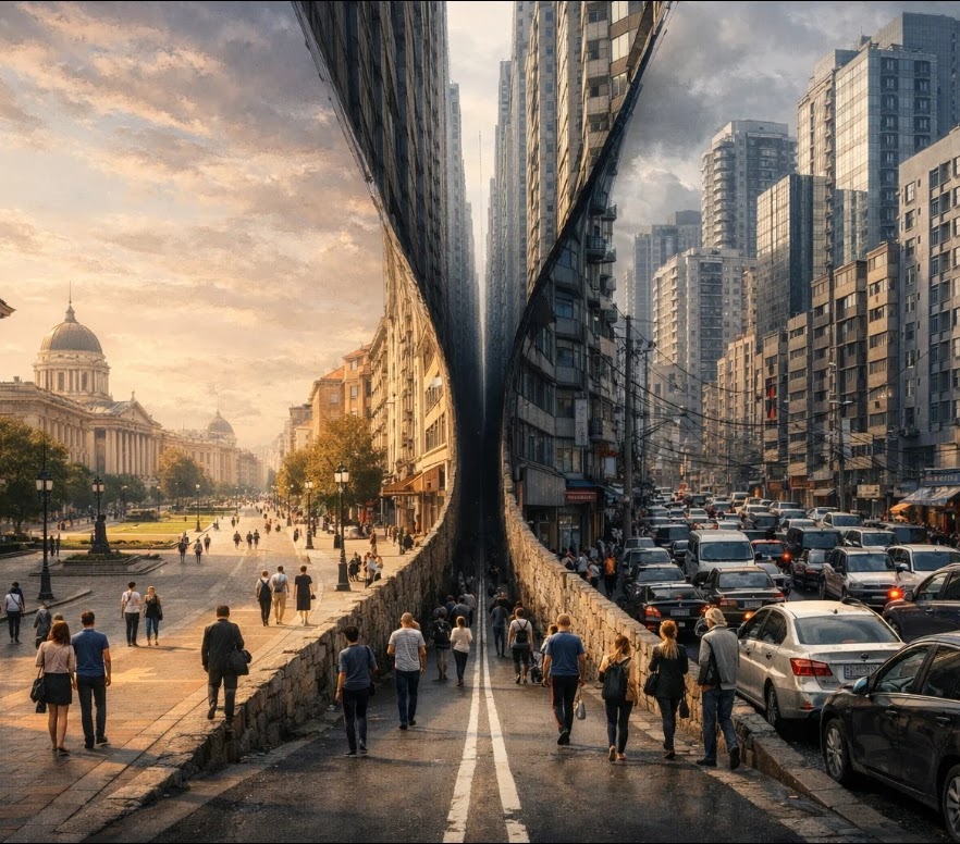 Пробки в центре города